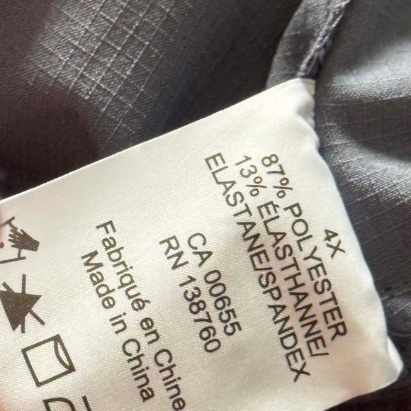 NEW PHOTOS! LEGGINGS, FLAT WAISTBAND, DARK GREY, SIZE 4X, ELASTIC WAIST, POCKETS - Picture 11 of 14